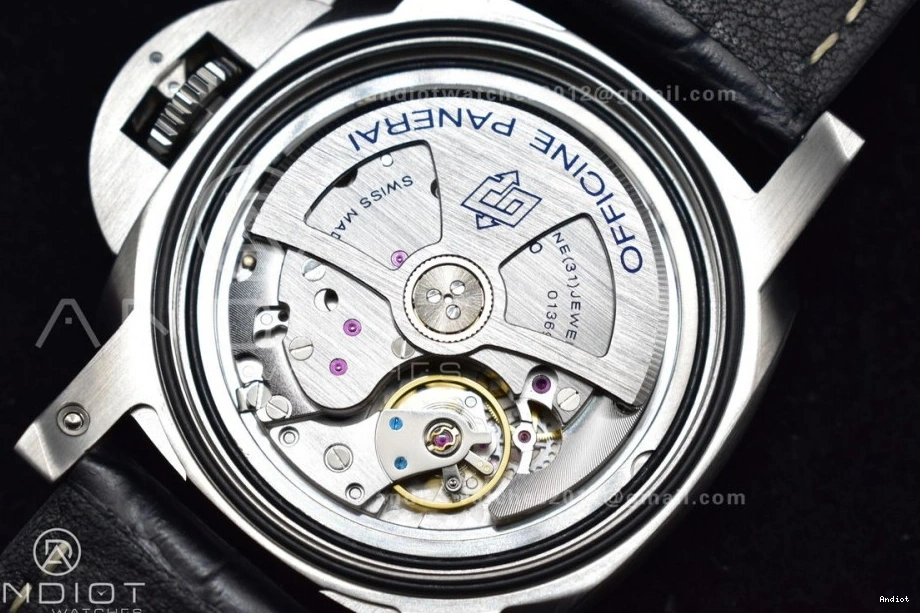 PAM1312 Leather Black Best 1:1 Dial P.9010 SBF Clone on Strap Edition Black 0418